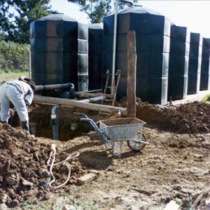 Tanques de reservas de agua.