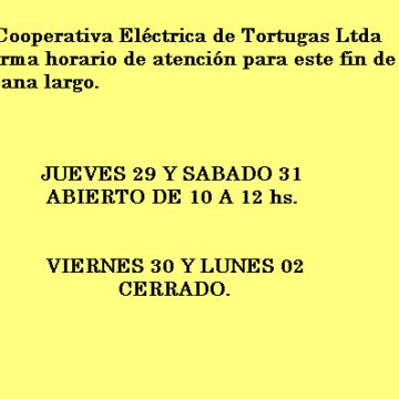 Horarios de Atención